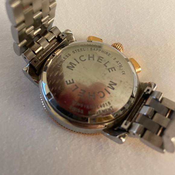 Michele two toned watch